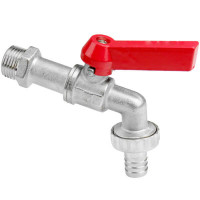 Кран шаровый водоразборный с флажковой ручкой 1/2" (Hydrosta)