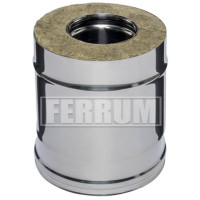 Сэндвич труба для дымохода L=0,25м (Aisi-304/0,8-НЕРЖ) d-200/280 (Ferrum Austenite HF)