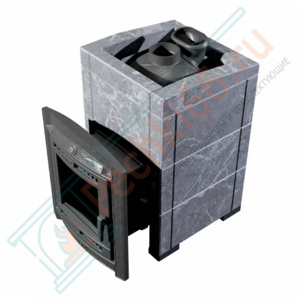 Банная печь Атмосфера L+, в облицовке талькохлорит (ProMetall)