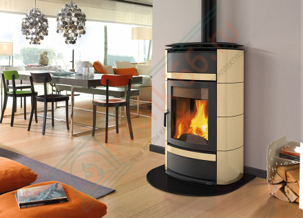 Печь-камин с водяным отоплением Norma S Idro D.S.A, цвет серый (La Nordica)