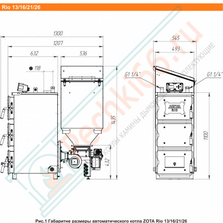 Котел автоматический Rio-26 (Zota) 26 кВт