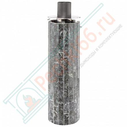 Дымоход с регистром Пироксенит наборный, d-115, L=1000 мм (Feringer)