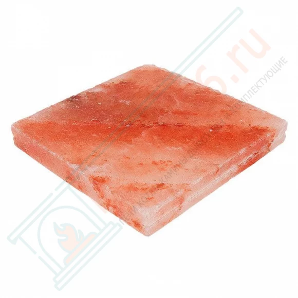 Плитка из гималайской розовой соли 200x200x25 мм шлифованная (с пазом) в Самаре