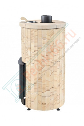 Дровяная банная печь Ферингер УЮТ-18 "Окаменевшее дерево перенесённый рисунок" до 18 м³