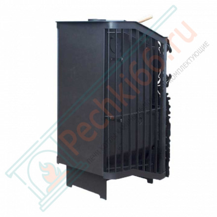 Печь банная Терма Каменка укороченная топка, панорама (Варвара)