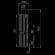 Дымоход с регистром Россо Леванте наборный, d-115, L=1000 мм (Feringer) в Самаре