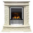 Каминокомплект Luzern - Слоновая кость с электрическим очагом Flagstaff