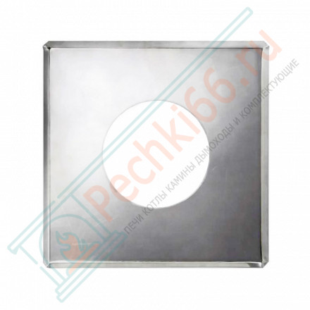 Фланец 600x600 на трубу с изол (НЕРЖ-430/0,5) d-120/200 (Дымок)