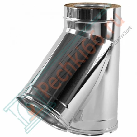 Тройник 45° V50R с изол (AISI-321/0,8-ОЦИНК-RAL/0,5) d-115/215 (Вулкан)