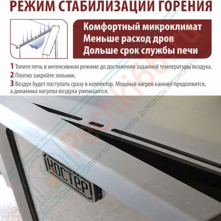 Печь для бани Костёр 14, дверца со стеклом (Костёр) до 14 м3