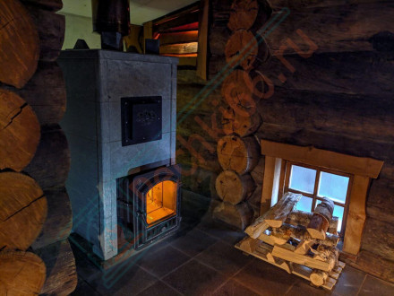 Печь для бани Эверест "Легкий пар Профи" в облицовке Талькохлорит, S-50 мм (Everest)