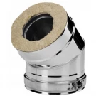 Отвод 15° V50R с изол (AISI-310S/0,8-AISI-304/0,5) d-250/350 (Вулкан-Cerablanket)