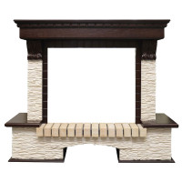 Портал Pierre Luxe угловой - Темный дуб / Сланец мелкий (Высота 1080мм)