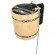 Обливное устройство Ливень мини 36 л, с деревянным обрамлением «лиственница темная» (Инжкомцентр ВВД) в Самаре