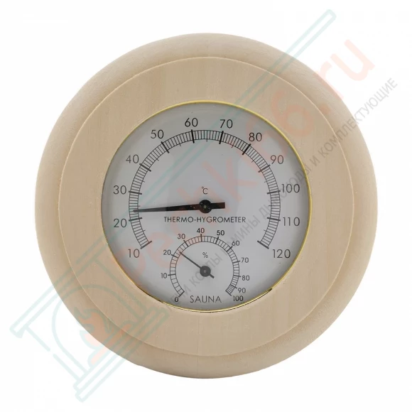 Термогигрометр ТН-10-L липа, круг (212F) в Самаре