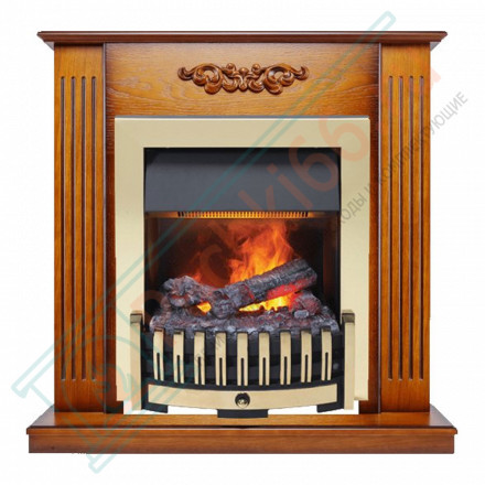 Каминокомплект Lumsden - Дуб антик с электроочагом Danville Brass FB2