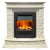 Каминокомплект Luzern - Слоновая кость с электрическим очагом Brookline Black