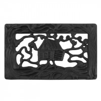 Решетка чугунная вентиляционная РВ-1 "Избушка на курьих ножках" (Рубцовск-Литком)