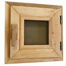 Окно 30x30, стекло бронза, Ольха (Woodson) Окно 30x30, стекло бронза, Ольха (Woodson)