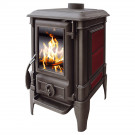 Печь-камин чугунная ARINA - 1110 ЭМАЛЬ - DARK RED (Guca)