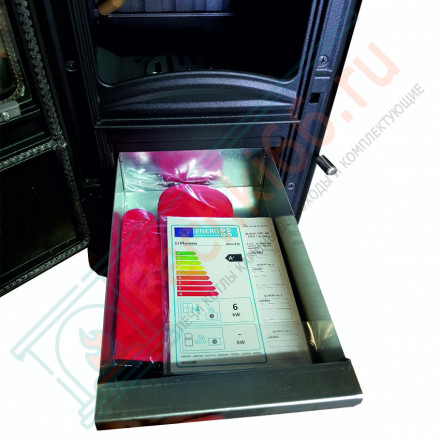 Чугунная печь Dora 8 N, черная (Plamen) до 144 м3