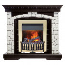 Электрический Каминокомплект Glasgow - Венге / Белый с очагом Danville Brass FB2 Электрический Каминокомплект Glasgow - Венге / Белый с очагом Danville Brass FB2