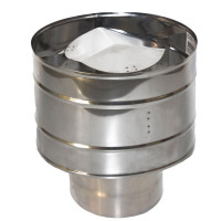 Оголовок с дефлектором (НЕРЖ-439/0,5-НЕРЖ-439/0,5) d-130/200 (УМК) Оголовок с дефлектором (НЕРЖ-439/0,5-НЕРЖ-439/0,5) d-130/200 (УМК)