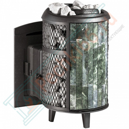 Печь банная Атмосфера L комбинированная сетка-ламель змеевик (ProMetall)